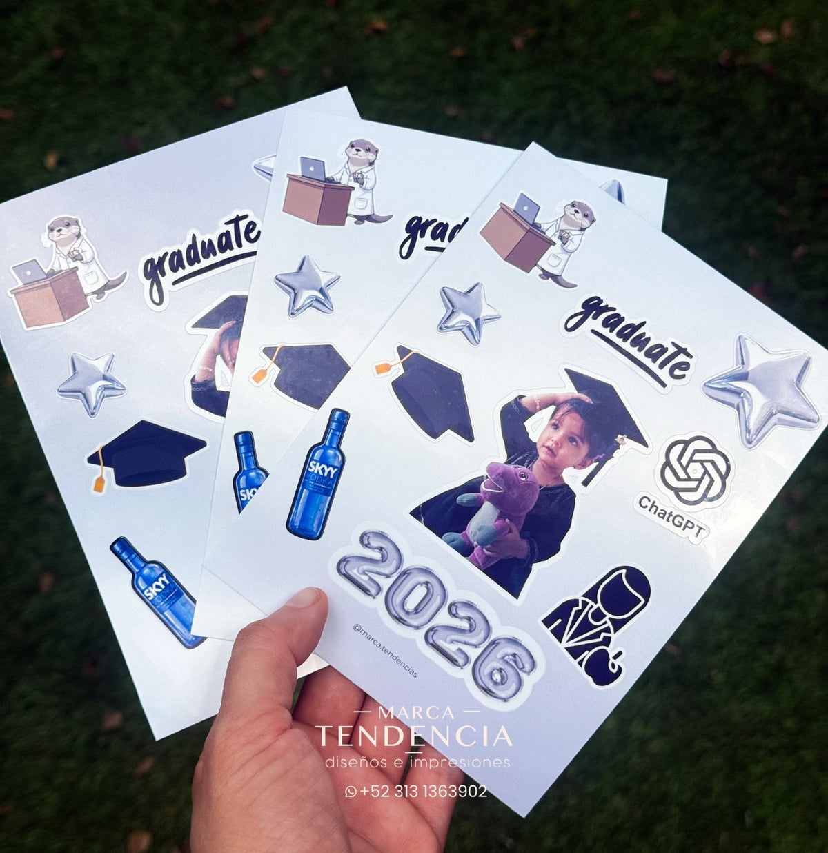 Plantillas de Stickers Personalizados Para Vasos - Desde 12 Piezas