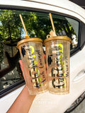 Vaso Glitter Dorado Personalizado de Graduación - Desde 10 piezas