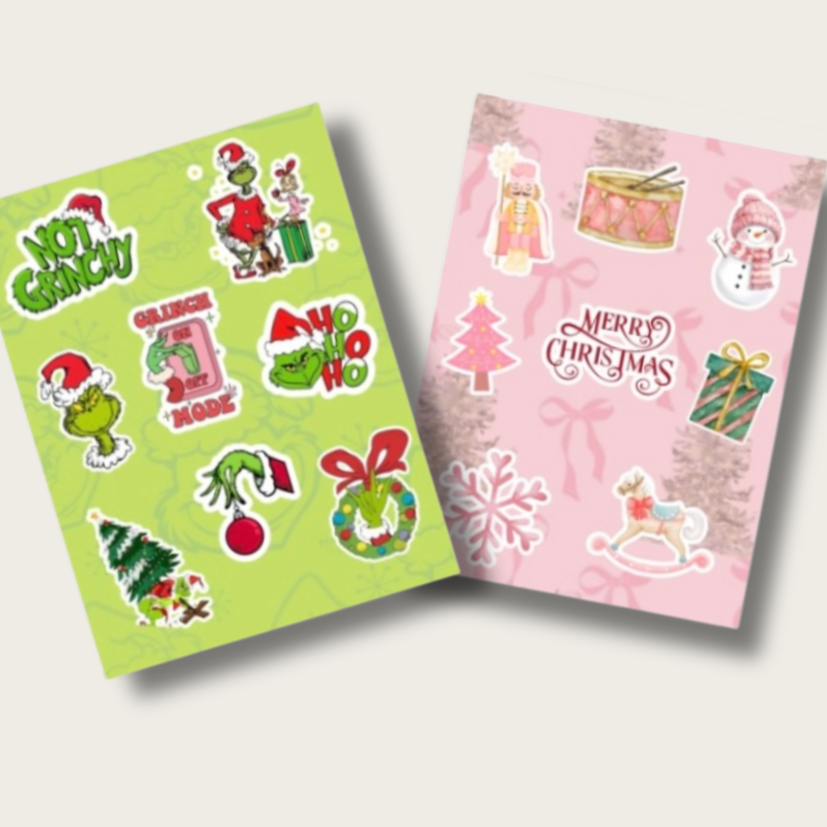 12 Plantillas de Stickers Navideños Personalizados