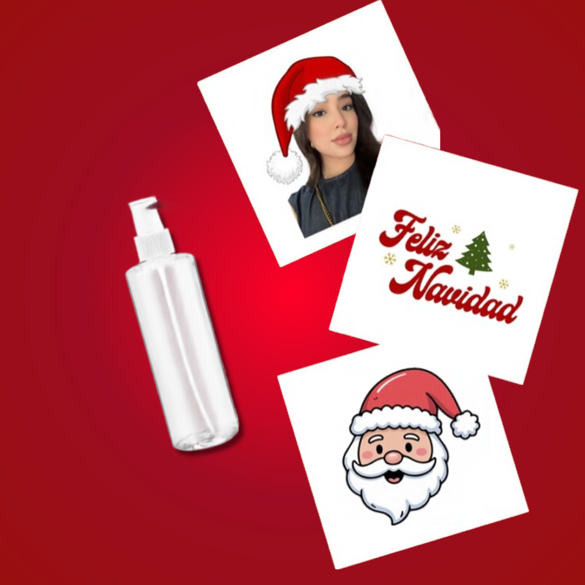 Tatuajes temporales navideños personalizados | 50 piezas