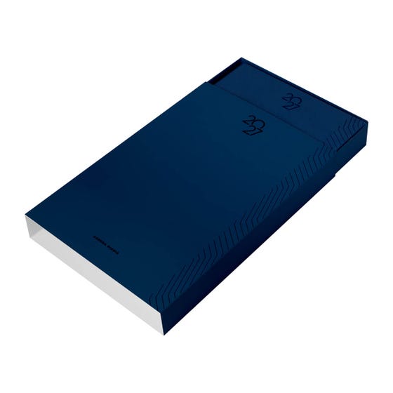 Agenda diaria 2027 personalizada | Azul rey